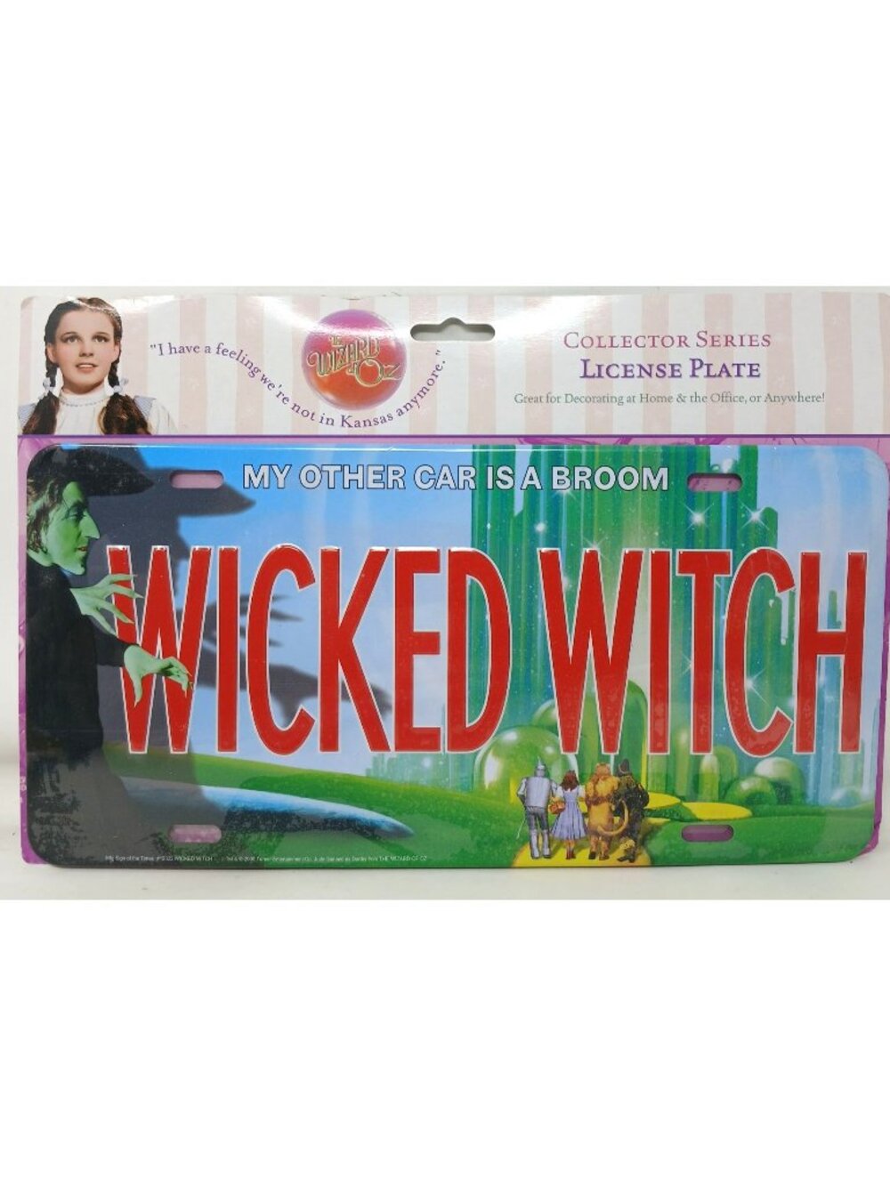 Wizard Of Oz Collector License Plate Wicked Witch My Other Car Is A Broom  #I-5
